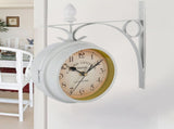 Retro Wall Clocks Double side Living Room Mute Metal Home Decoration V1294-YM0901-JY31433