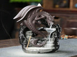 Dragon Backflow Incense Burner Waterfall Incense Holder Aromatherapy Ceramic Incense Burner with V1366-AZ2-W-19990