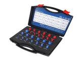Nut Bolt Thread Checker 12 Metric 14 Inch Nut Bolt Gauge with Case for Narrow Area Red Blue V1294-YM0901-3114240037911