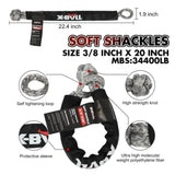 X-BULL Snatch Strap Soft Shackles Kinetic Recovery Rope Folding Shovel Survival V211-AUEB-XBRK013FS001