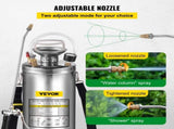 2Gal Stainless Steel Sprayer, Set 20" Wand& Handle& 3FT Reinforced Hose, Hand Pump Sprayer V952-PWQBXG8L000000001V0