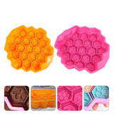 2-Piece Flexible Silicone Cake Mold Set with Honeycomb Pattern, Non-Stick Multi-Purpose Baking Pan V1370-AZ4-11564