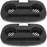 Black Plastic Cup Holder Tray for Chairs, Sturdy and Convenient Home Use 2Pcs V1369-AZ3-W-20855