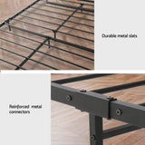 Artiss Bed Frame King Size Metal Bed Frame DANE MBED-C-DANE-K-BK-AB