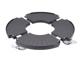 Rolling Plant Stand with Lockable Wheels 15.75 to 22.83in Adjustable 440lbs Round Plant Dolly for V1294-YM0901-3111250237211