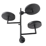 Window Rotating Plant Stand Shelf Indoor Black Floating Shelves 3 Tier Wall Mount Plant Holders for V1294-YM0901-3117250039811
