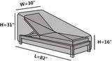 Sun Lounger Cover Waterproof Patio Chaise Lounge Chairs Cover Sunbed Recliner Protective Cover V1259-DP01-A-4138