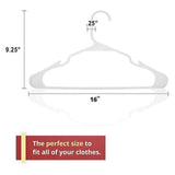 White Plastic Hangers, Clothes Hangers Perfect for Everyday Standard Use, Clothing V1192-AZ-W-22973