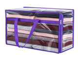 6PCS Clothes Storage Bag Transparent PVC Dust Proof Space Saving Clothes Bag for Bedding Quilt V1294-YM0901-3117250021711
