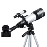 Portable 150X HD Astronomy Telescope with Tripod Optical Outdoor for Kids Adults TELESCOPE-TRI-BAK7-3M-WH