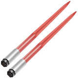 Pair Hay Spear 43" Bale Spear 3000 lbs Capacity, Bale Spike Quick Attach Square Hay Bale Spears 1 V952-CM45X1100-30002PCV0