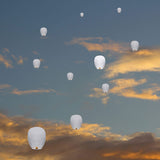 10 Pcs Chinese Lanterns to Release in Memorial Decoration Lanterns for V1192-AZ-W-14604