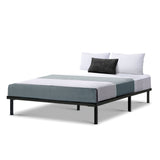 Artiss Bed Frame Double Size Metal Bed Frame TED MBED-C-TED-D-BK