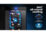 Devanti Wine Fridge Cooler 12 Bottles WC-35C-12B-BK