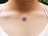 Gift Box - Aroma Necklace White Gold - Planet Celestial Sapphire Purify Oil Blend V760-GBAJ - 6