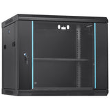 9U Wall Mount Network Server Cabinet, 39.37 cm Deep, Server Rack Cabinet Enclosure, 90.7 kg Max. V952-WLJJGHBL9U1552RC3V0