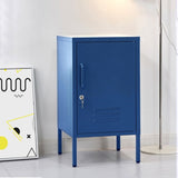 Artiss Bedside Table Metal Cabinet - Blue AI-LOCKER-SH-BL