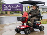 EQUIPMED Mobility Scooter & Power Wheelchair Shade Canopy Roof, 1-Inch Mount, 3 Height Settings, V219-HMBMSAEQC9KA