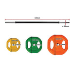 20kg Standard Rubber Coloured Barbell V63-822391