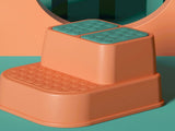 Toilet Step Stool Plastic Non Slip Heavy Duty Rollover Prevention Tool for Baby Children Yellow 1 V1294-YM0524-3116220005711