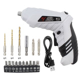 USB Rechargeable Foldable Electric Screwdriver With 16 Multi Size Bits Portable Cordless Screw V1366-AZ2-W-21257
