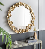 GOLD LEAF DESIGNER WALL MIRROR V742-86335DS