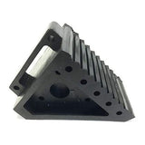 1Pc Heavy Duty Black Rubber Wheel Chock with Non Slip Bottom for Vehicle V1192-AZ-W-27192