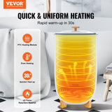 35L Large Towel Warmer Bucket with LED Screen Drying Fuction & Timer White V952-MJJRTBS35LLE62PLTV3