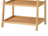 Levede Bamboo Ladder Bookcase 4-Shelf Books Plant Storage Shelf Rack Organiser EA0289-NT-AU