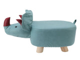Cute Animal Footstool with Soft Padded Cushion and Prevent Slip Feet Small Footrest Stools for Kids V1294-YM0703-3116230004213