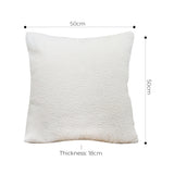 SOGA 2X 50cm White Throw Pillow Premium Polyester Fiber and Cotton for Home Decor FRENCHCUSHION326X2