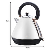 Pronti Kettle, Pronti Toaster and HomeMaid Coffee Machine Breakfast Set - White KT-TS-C511-WH