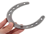 4Pcs Metal Horseshoe Wall Decoration Grey Cast Iron Hanging Ornament V1370-AZ4-09561