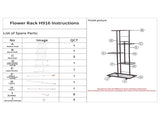 5-Tier Display Shelf Flower Pots Rack Plant Stand Potting Ladder Planter Stand Heavy Duty Storage V1294-YM0901-H38345G