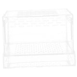 Clear Spider Terrarium for Jumping Spiders and Small Reptile Habitats, Enclosure with Ventilation V1369-AZ3-W-14203