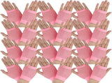 24 Pair Fishnet Gloves Fingerless Wrist Length 70s 80s Costume Party Light Pink V563-24PCS-18510-LIGHTPINK