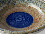 Bowl Thick Edge 24cm Earth & Sky Glaze w/ Blue pool V637-C2874