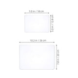 3-Piece Transparent Gel Printing Plate Set Reusable for Monoprinting and Art Projects V1192-AZ-W-33038