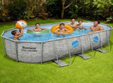 Bestway Swimming Pool 549x274x122cm Steel Frame Above Ground Pools Filter Pump Ladder 13430L BW-POOL-549-56717