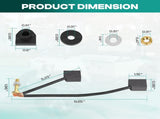 Golf Cart ADC Motor Brush Kit,Fits Club Car EZGO 73120-G25 1021862-01,102187101 V1259-DP01-A-5444