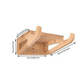 Bike Wall Mount - Indoor Bicycle Rack Bamboo Bike Rack Storage with Removeable Shelf Bicycle V1192-AZ-W-10255