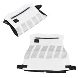 Reflective Safety Vest Cycling Clothes Waistcoat for Courtyard Training Sports EquipmentWhite White V1294-YM0901-3111210127212