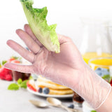 50Pairs/Box Disposable PVC Gloves Transparent Safe Single Use Gloves for Daily Working UseM V1294-YM0901-3117200007312