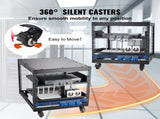 9U Open Frame Rack, 584.2 to 1016 mm Adjustable Depth, Free Standing or Wall Mount Network V952-KFSJJHS9UJL25B27FV0