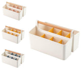 Portable Storage Box with Handle, Adjustable Compartments for Office Supplies, Craft Supplies, V1237-ZY-917-117