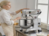 Commercial Food Mixer, 10L Commercial Stand Mixer with 3 Adjustable Speeds, 550W Dough Mixer with V952-ZXSPJBJ10QT66CB89V3