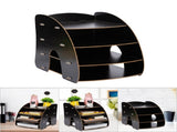 ArC shaped Multiple Layer A4 Magazine Book File Stand Organizer Office Home Desk Storage Box 2 V1294-YM0901-JY26795-02