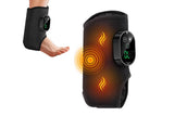 Electric Foot Ankle Massager Joint Pain Relief Heating Vibration Hot Compress - Black V1263-JX-6581-2