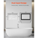 Shower Niche 40.6 x 50.8 x 10.2 cm Recessed Wall Divider Shelf Bathroom V952-SLLYBK2C16INJ0D06001V0