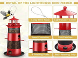 Bird Feeders for Outdoors Hanging, Squirrel Proof Wild Bird Feeder for Outside, Metal Bir C5453 V1369-AZ3-W-15393